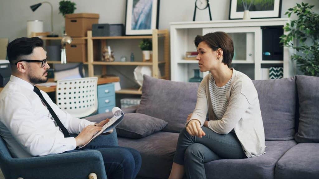 Woman having hypnotherapy in charlotte, NC