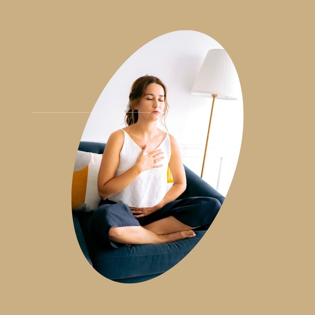 Girl performing Mindfulness therapy